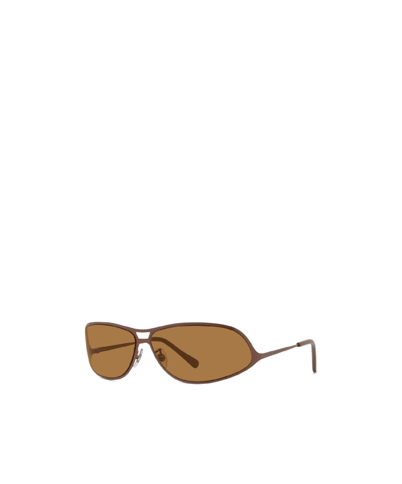 Stella Mccartney Geometric Frame Sunglasses In Brown