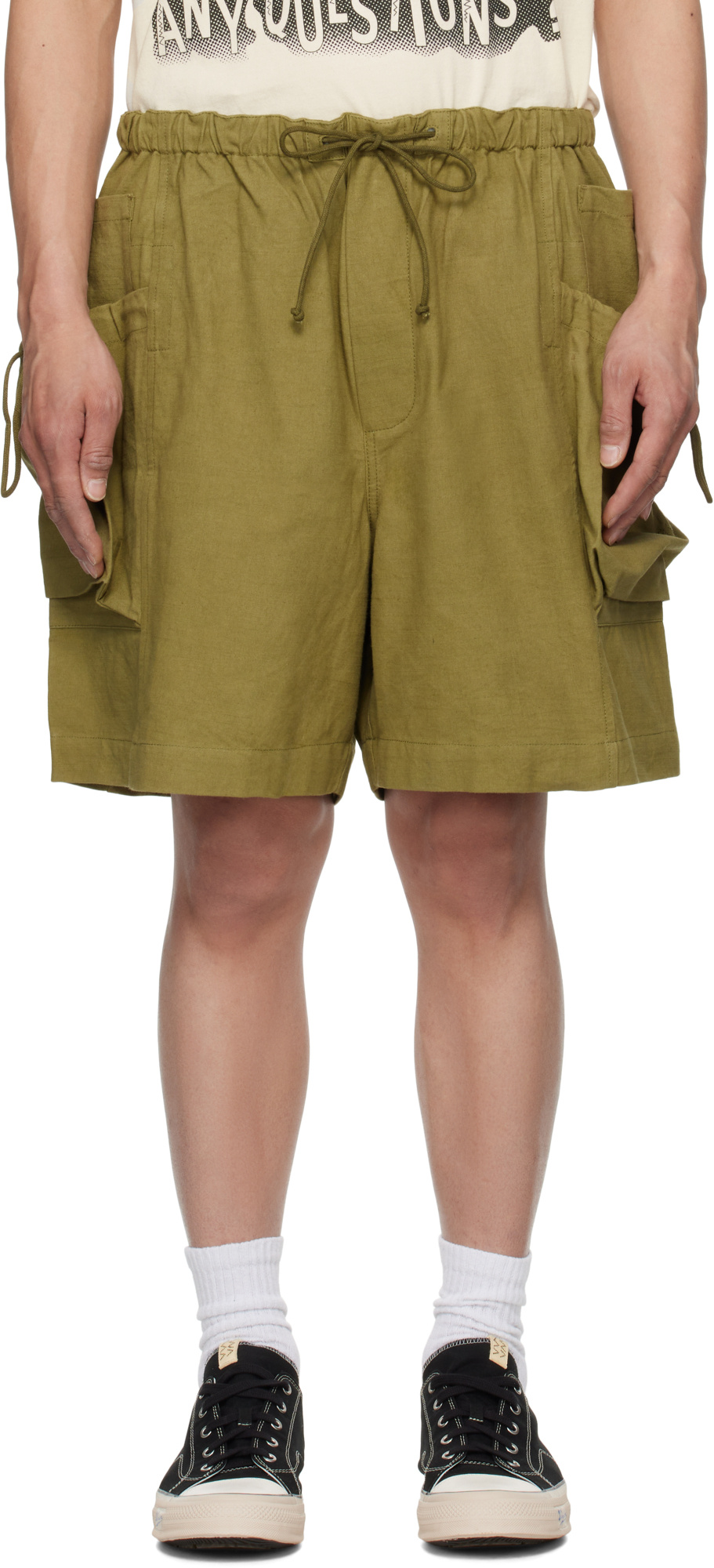 Story Mfg. Drawstring Shorts In Green