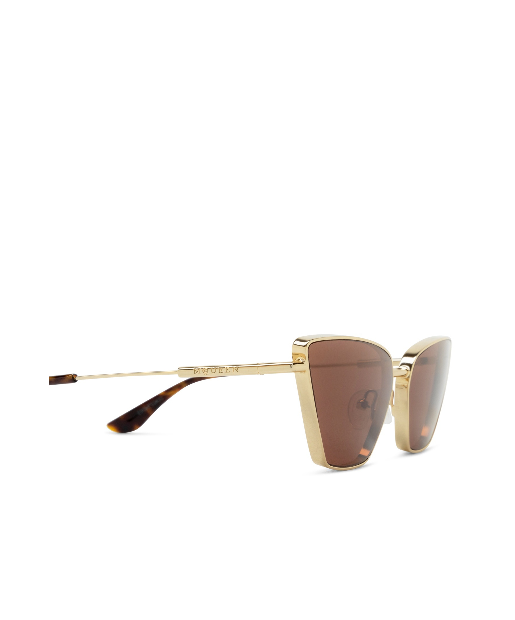 Alexander Mcqueen Cat Eye Sunglasses In Brown