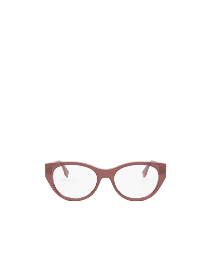 Fendi Eyewear Ff Diamonds Cat-eye Frame Glasses In White