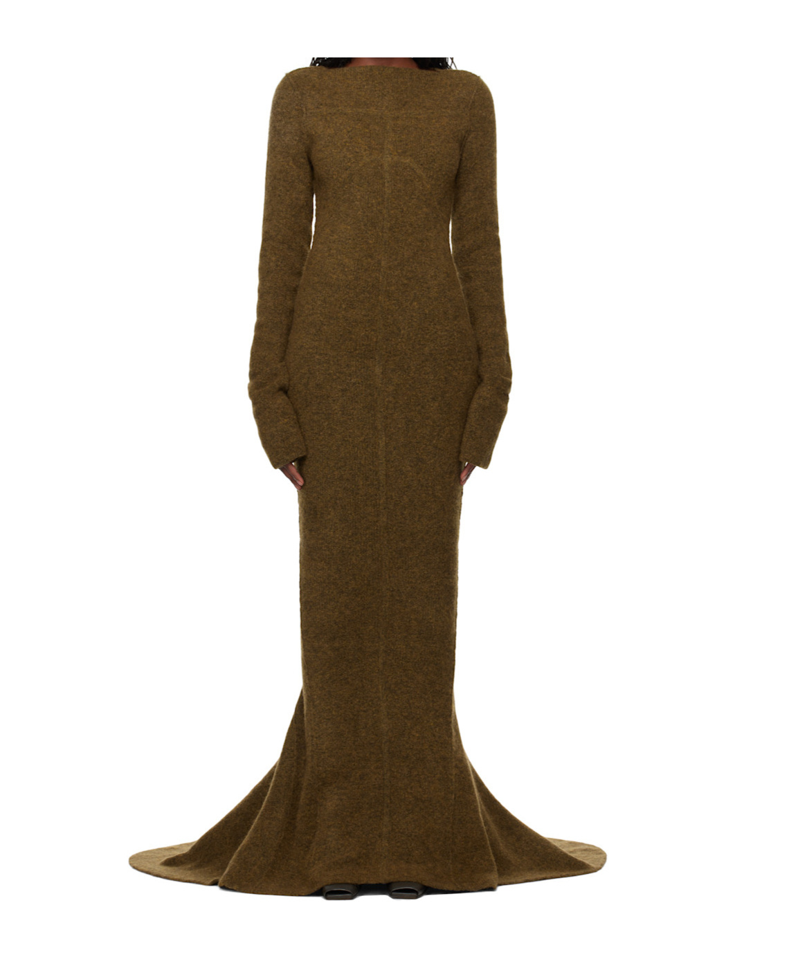 Rick Owens Luna Gown In Brown