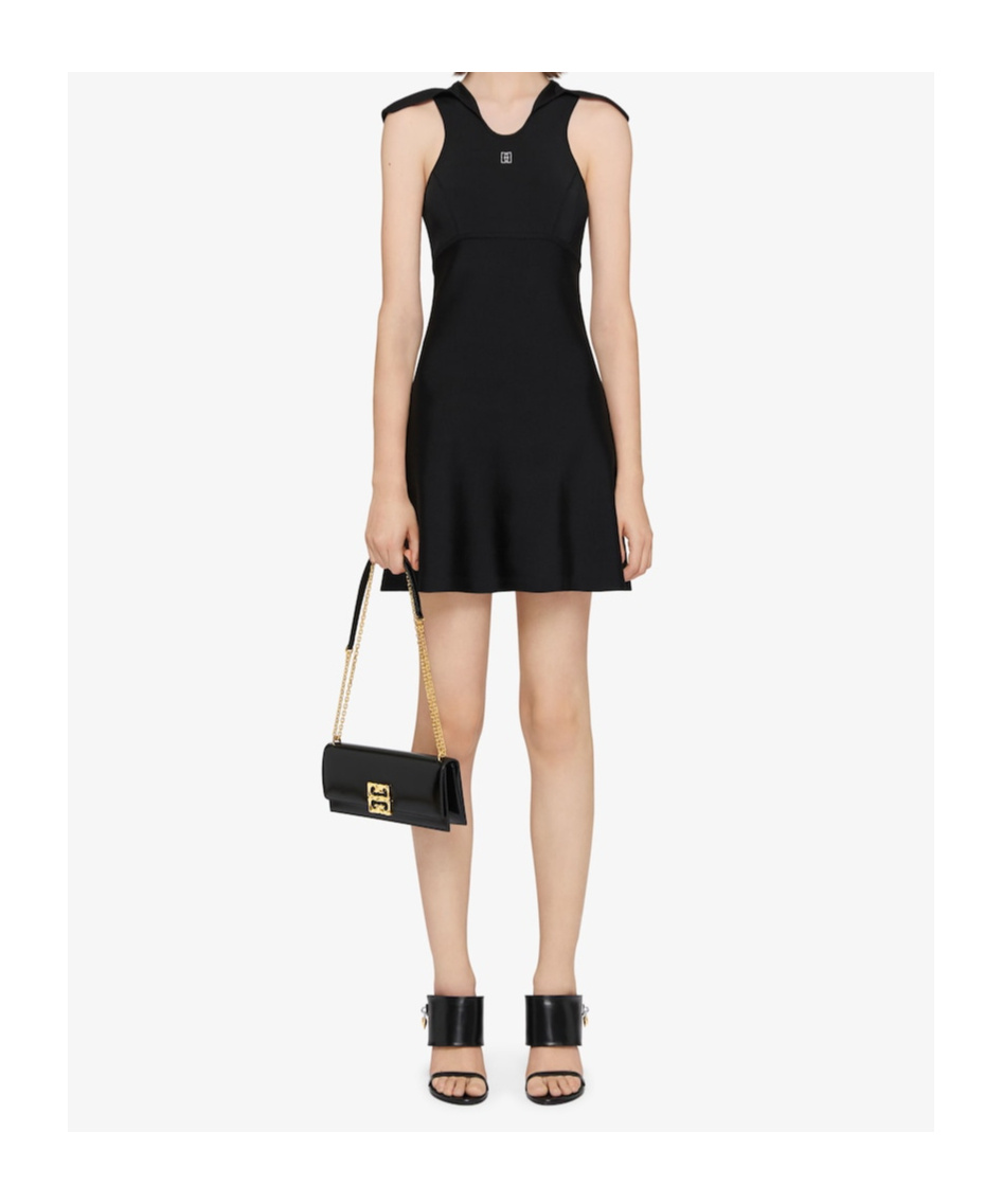 Givenchy Sailor Collar Dress In Knit With 4g Liquid Detail In Black