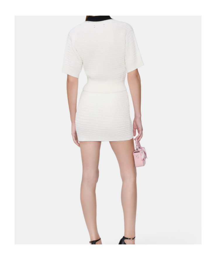 Amiri Women's Ma Cropped Polo In White