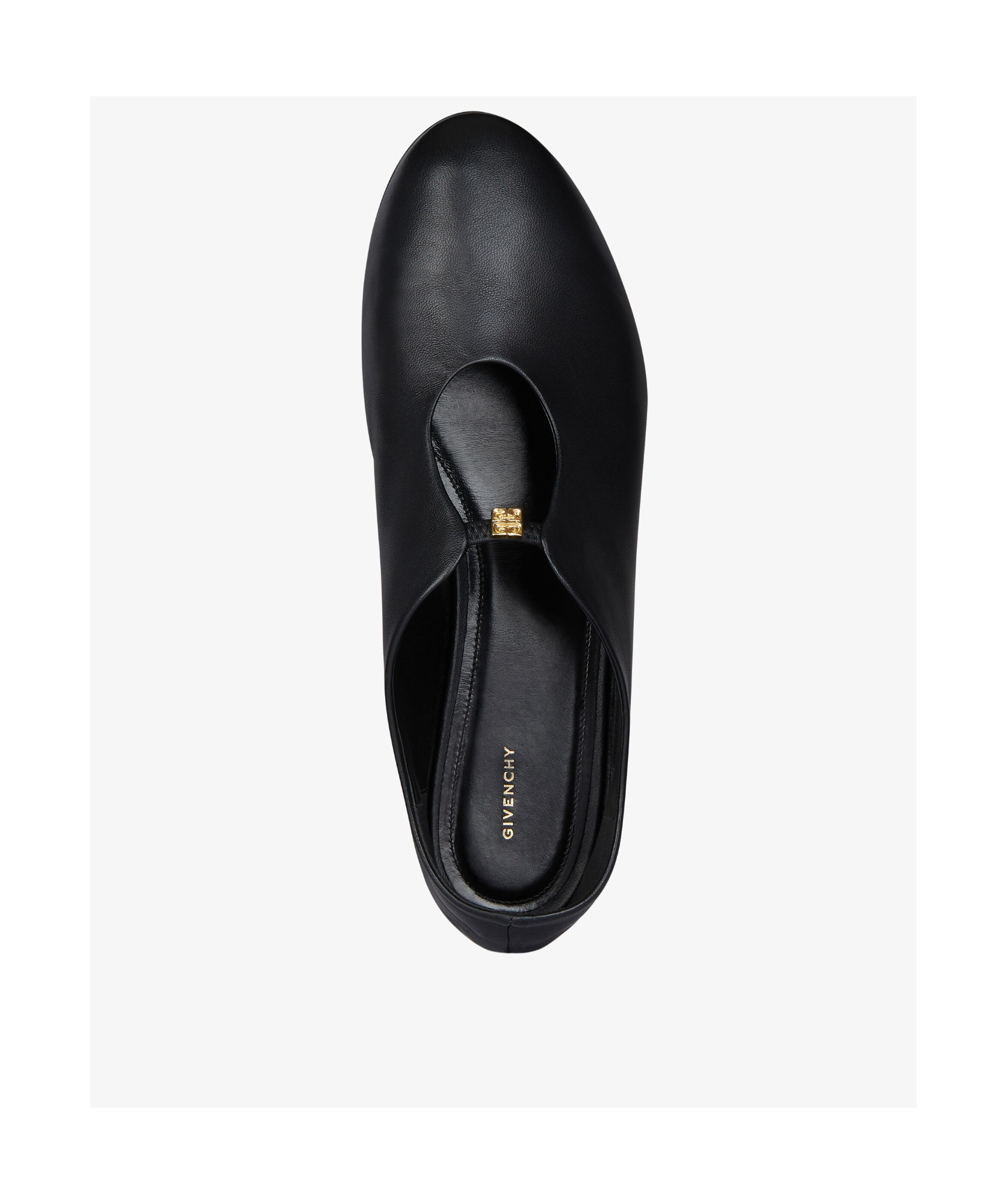 Givenchy 4g Liquid Nappa Leather Ballet Flats In Black