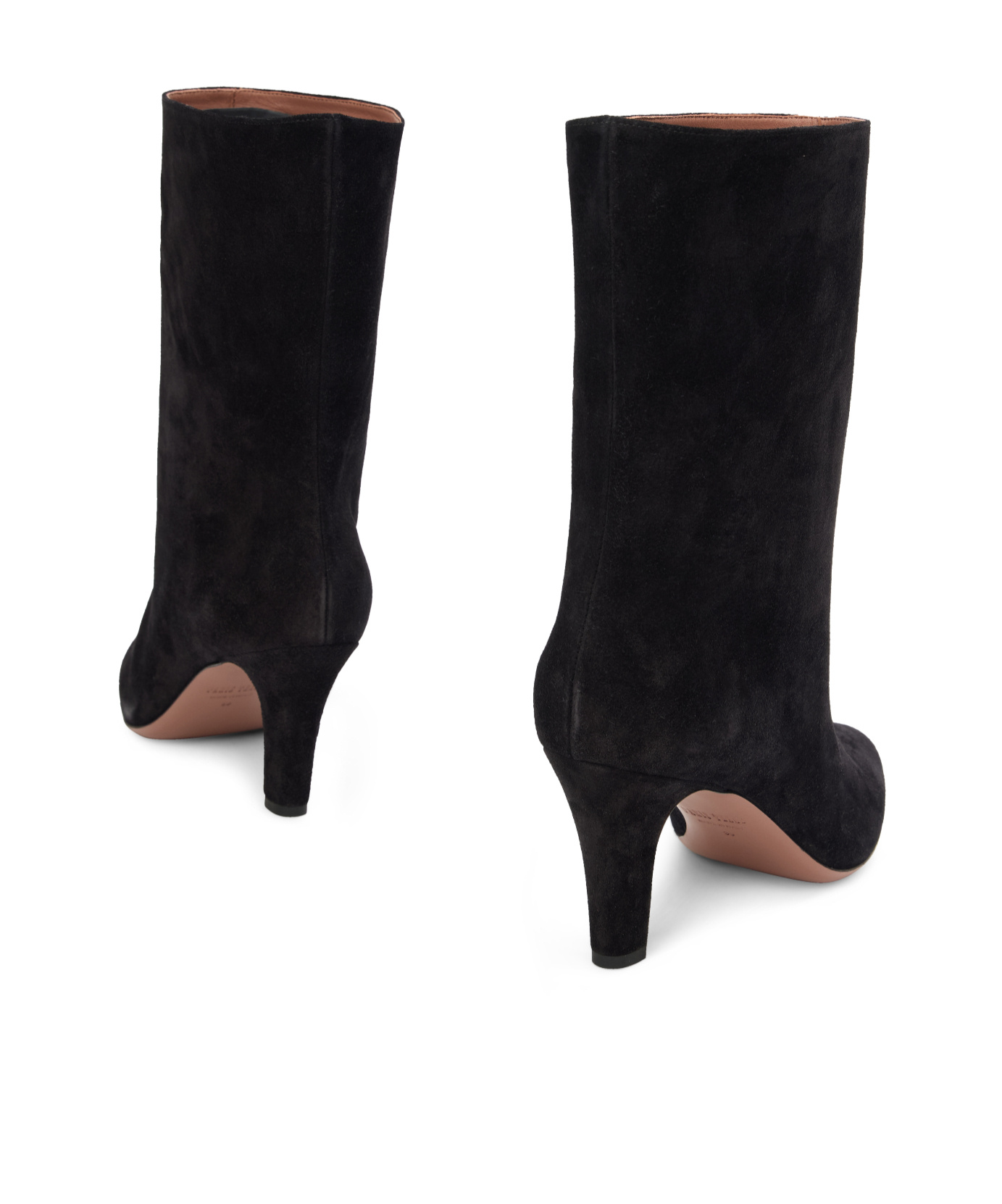 Paris Texas Mid-heel Ankle Boots In Black