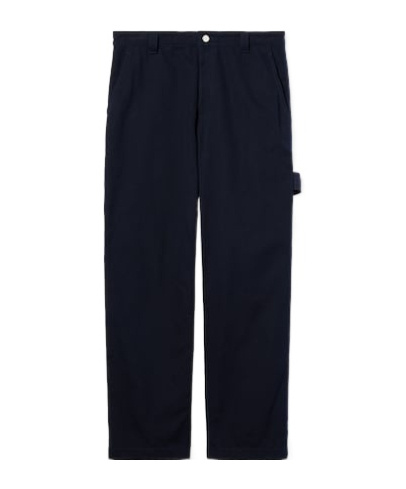 Gucci Men Heavy Cotton Canvas Trousers In Black
