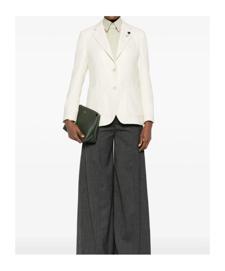 Lardini Single-breasted Blazer In White