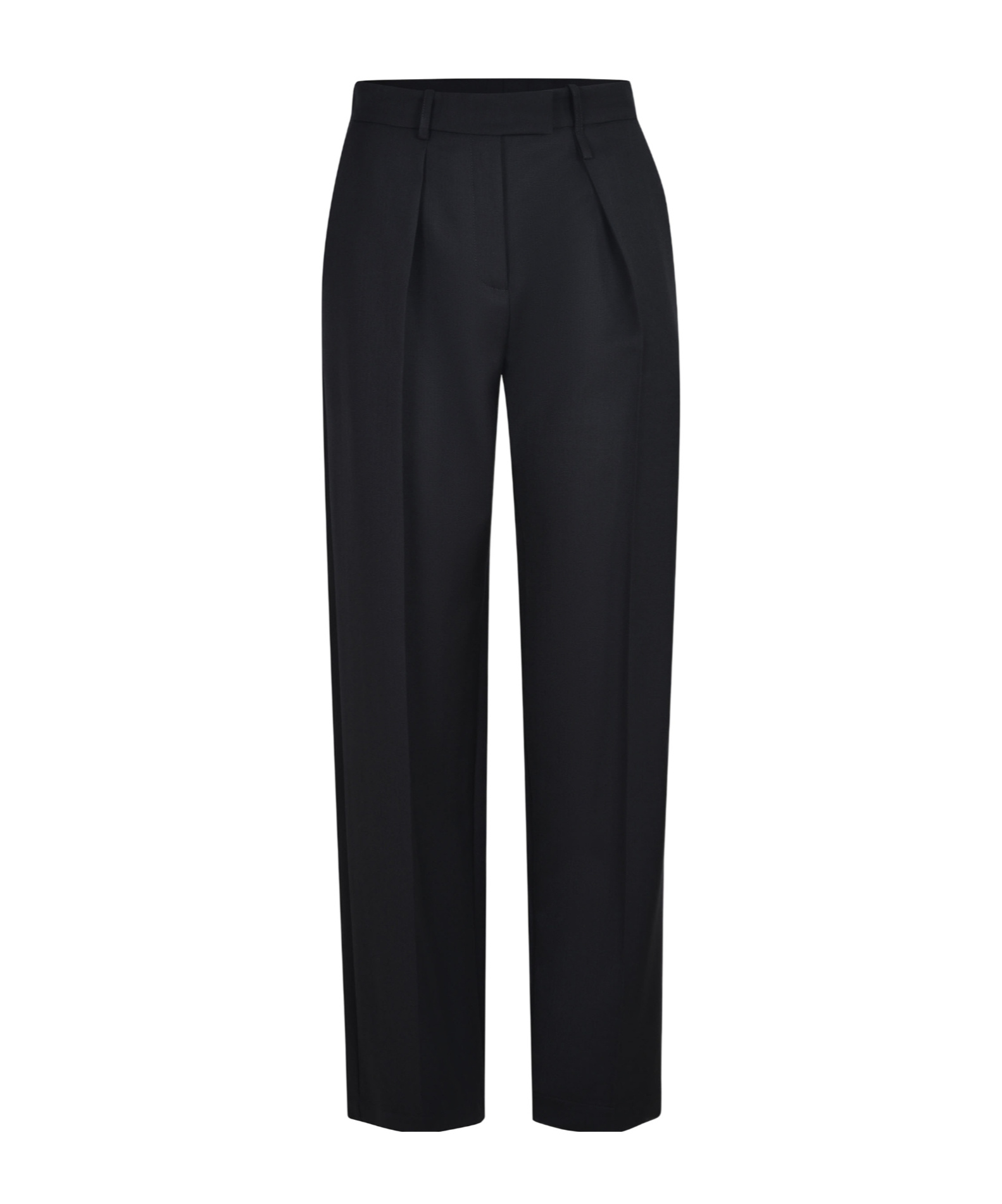 Alysi Belt Loop Casual Pants In Blue