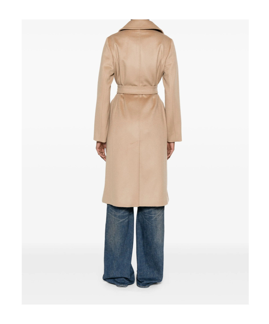 Max Mara Madame Virgin Wool And Ecru Cashmere Coat