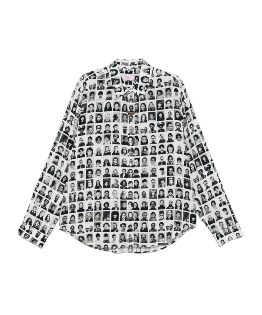 Shop Martine Rose Printed Shirt In White