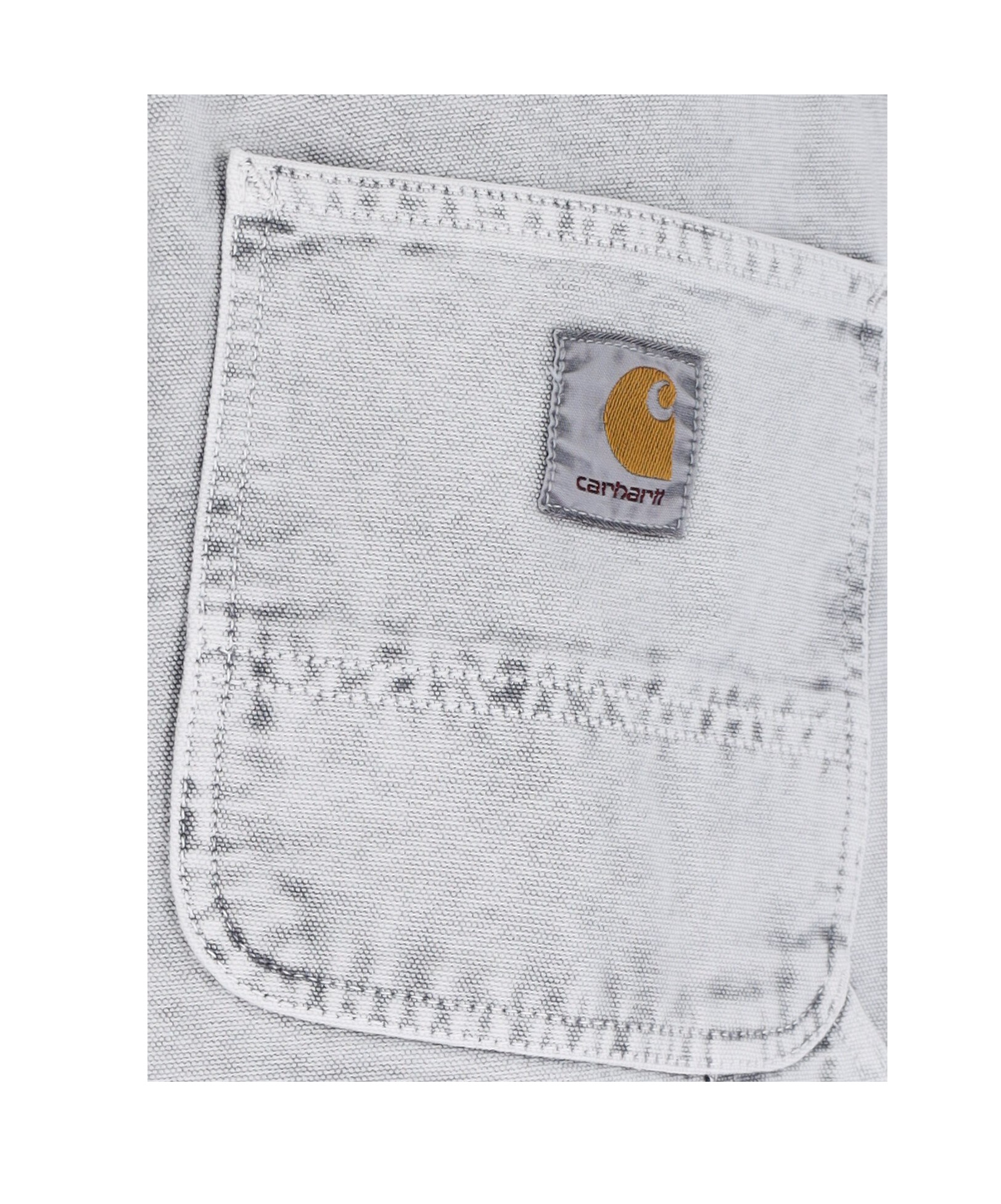 Carhartt Work In Progress Double Knee Organic Cotton Canvas Carpenter Pants In Blue