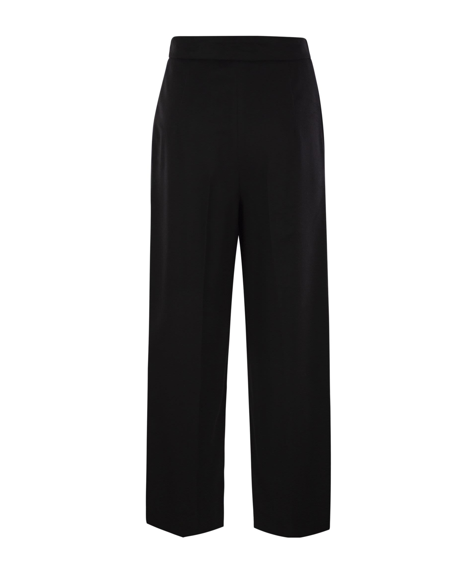 Max Mara High Waist Wide Leg Trousers In Brown
