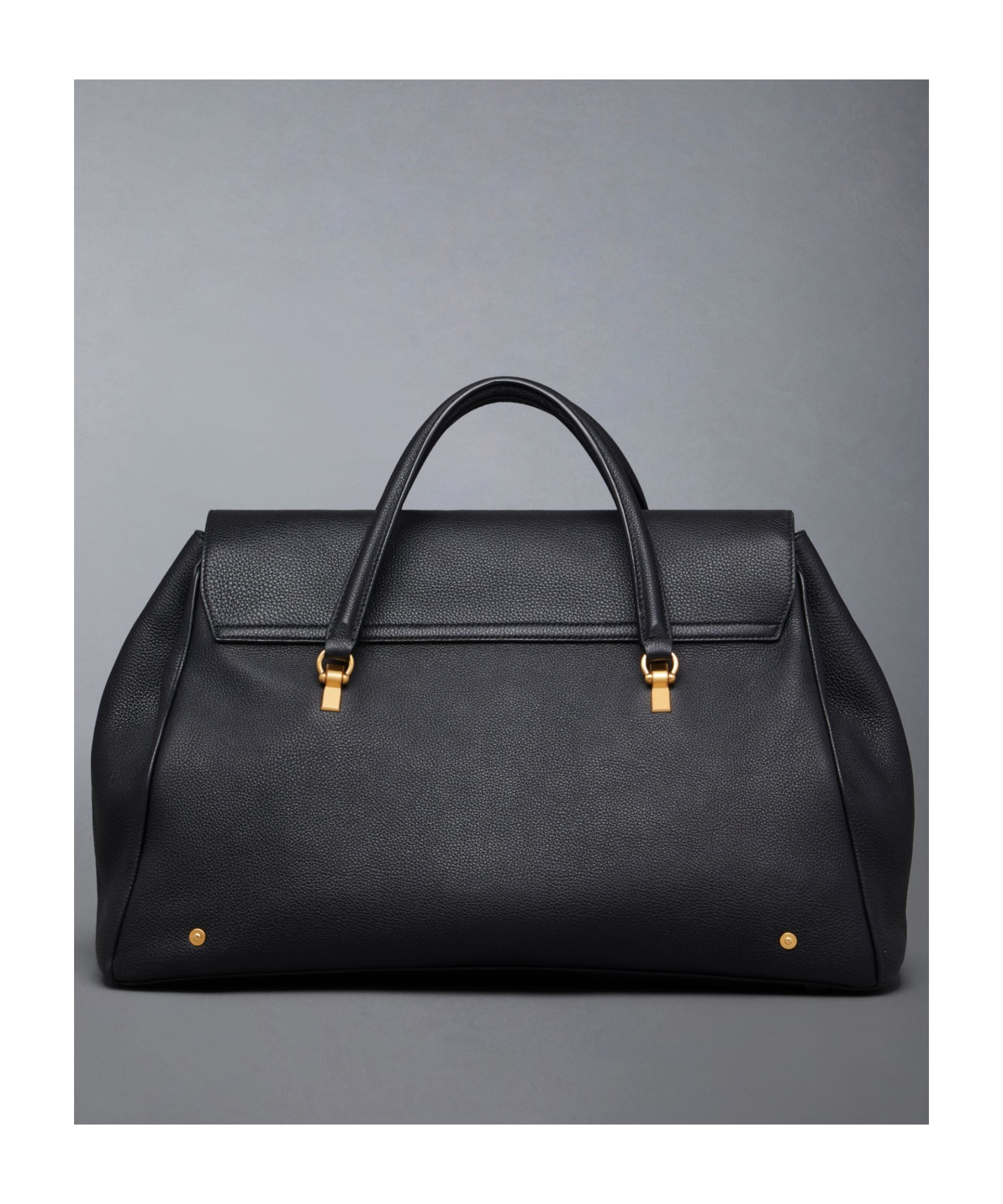 Thom Browne Mr. Thom Leather Holdall In Black