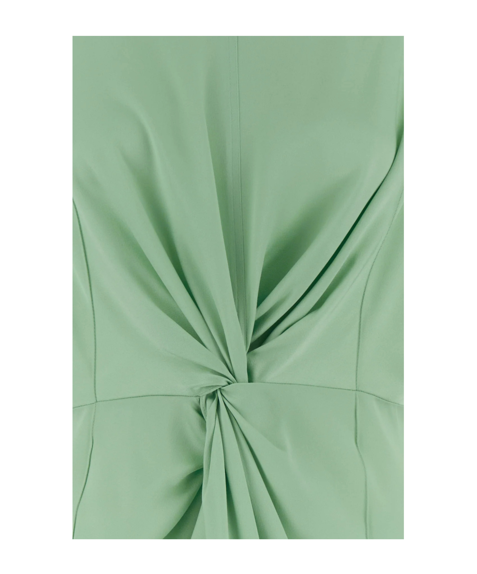Stella Mccartney Cap-sleeve Halterneck Twist Midi Dress In Green
