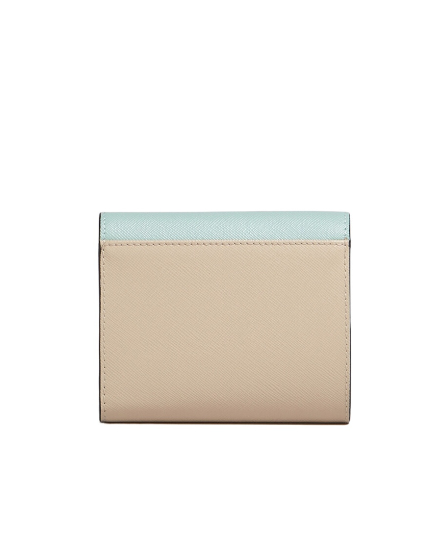 Shop Marni Panelled Logo Printed Wallet In Green
