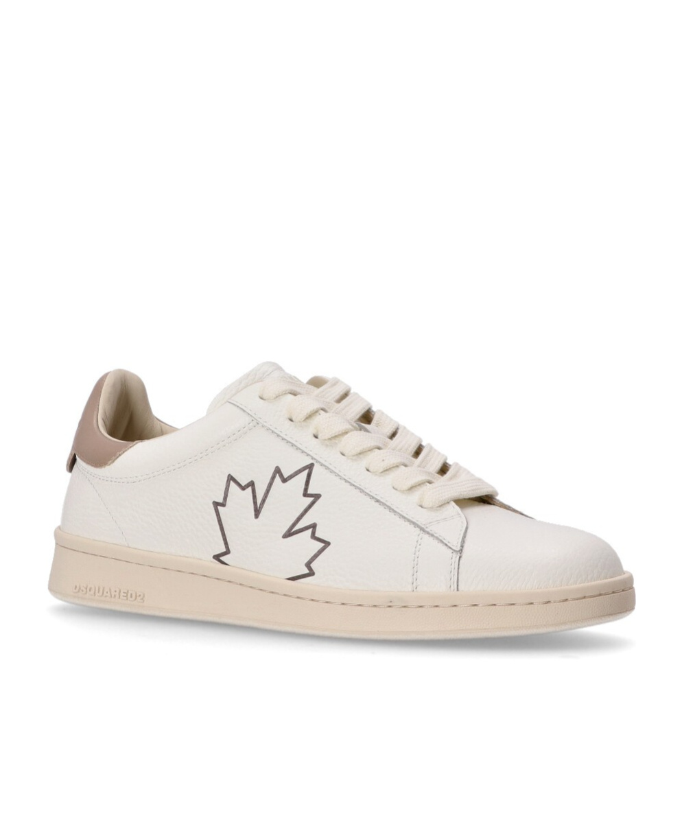 Dsquared2 Lace-up Low-cut Casual Shoes In White