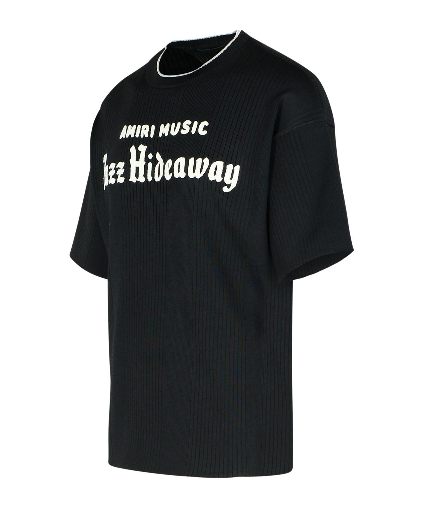 Amiri Short-sleeved Round Collar T-shirt In Black