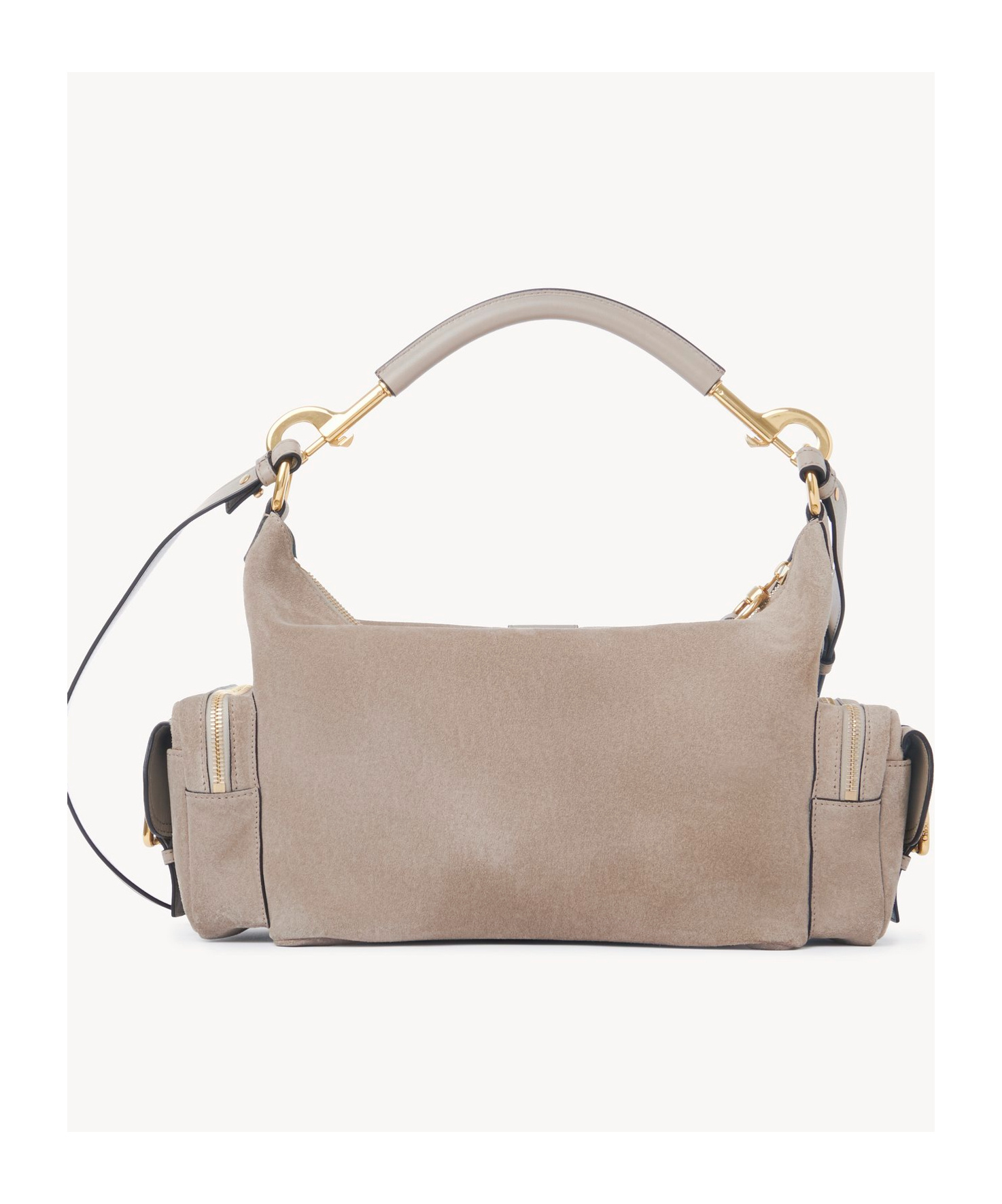 Chloé Womens Chloe Camera Medium Suede Cross-body Bag In Nude