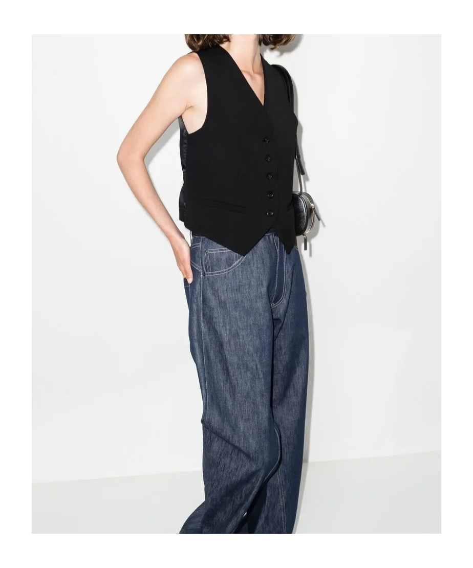THE FRANKIE SHOP GELSO SINGLE-BREASTED WAISTCOAT