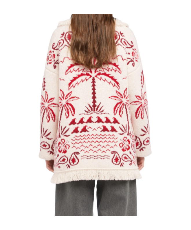 Alanui Glimpse Of Eden Cardigan In Multi