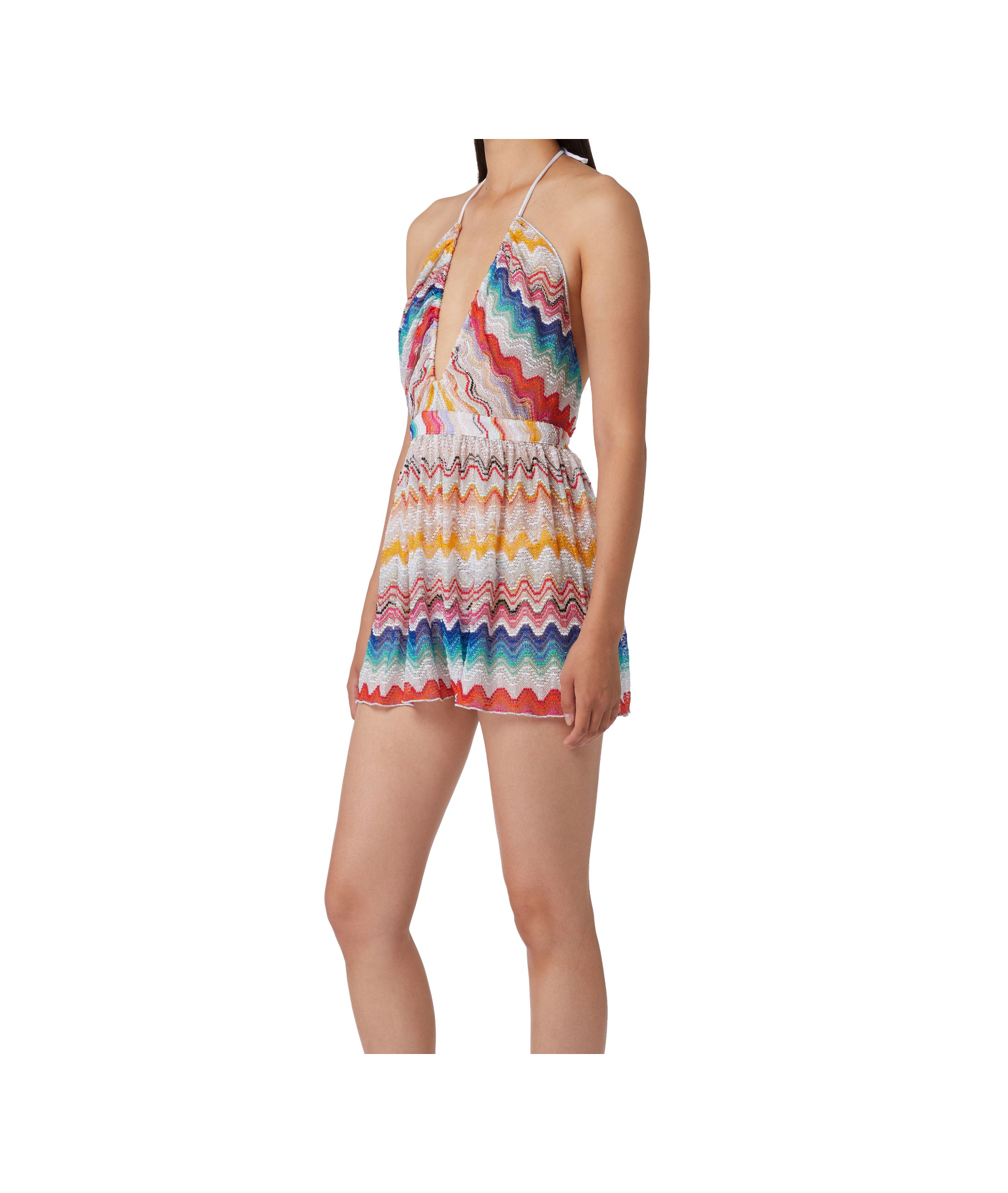MISSONI WAVE MOTIF ROMPER WITH LUREX