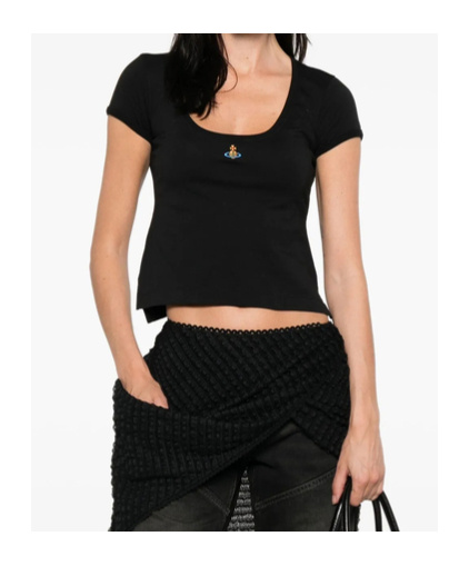 Vivienne Westwood Micro Lollo T Shirt Clothing In Black