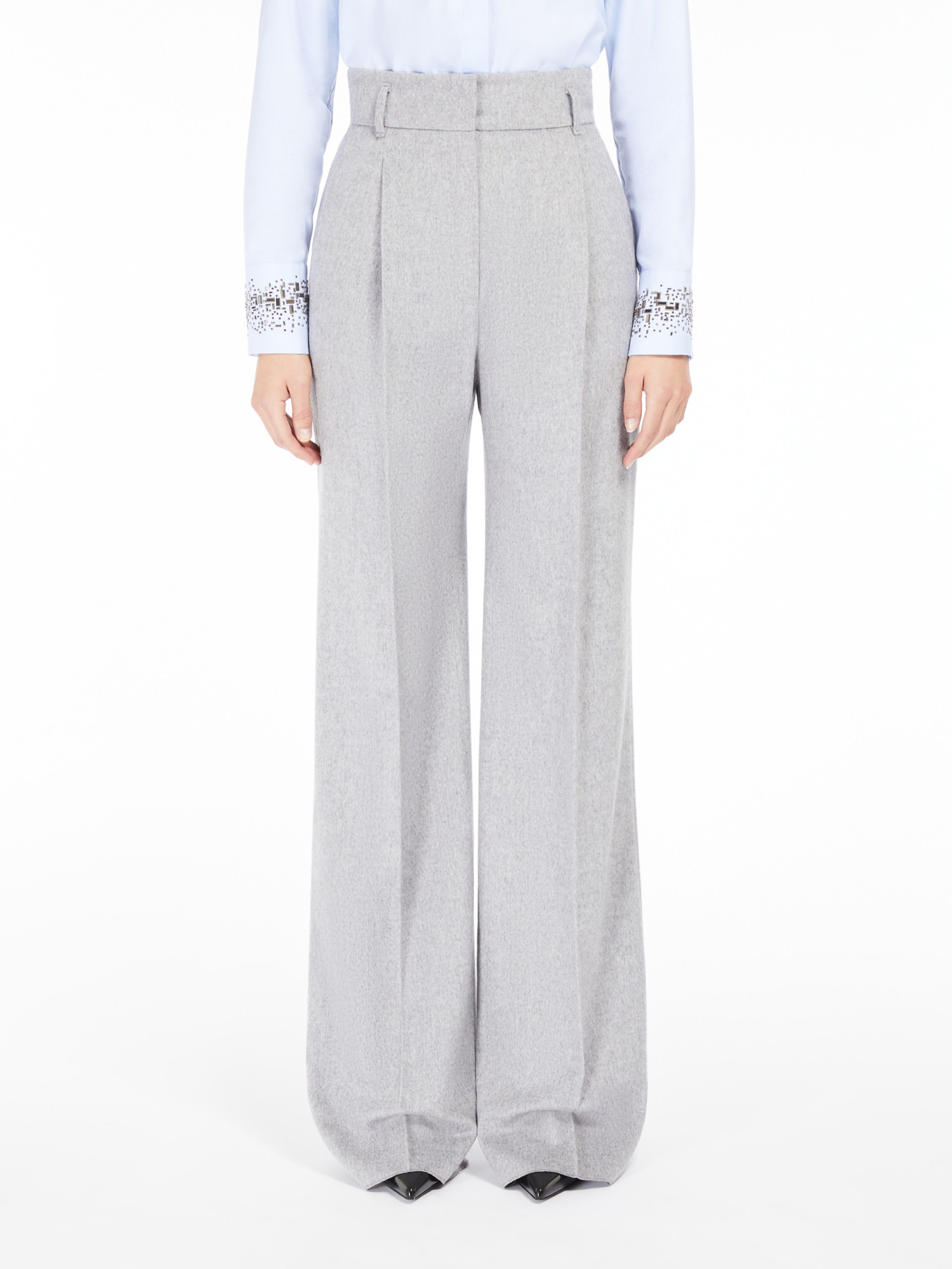 Max Mara Belt-loop Casual Pants In White
