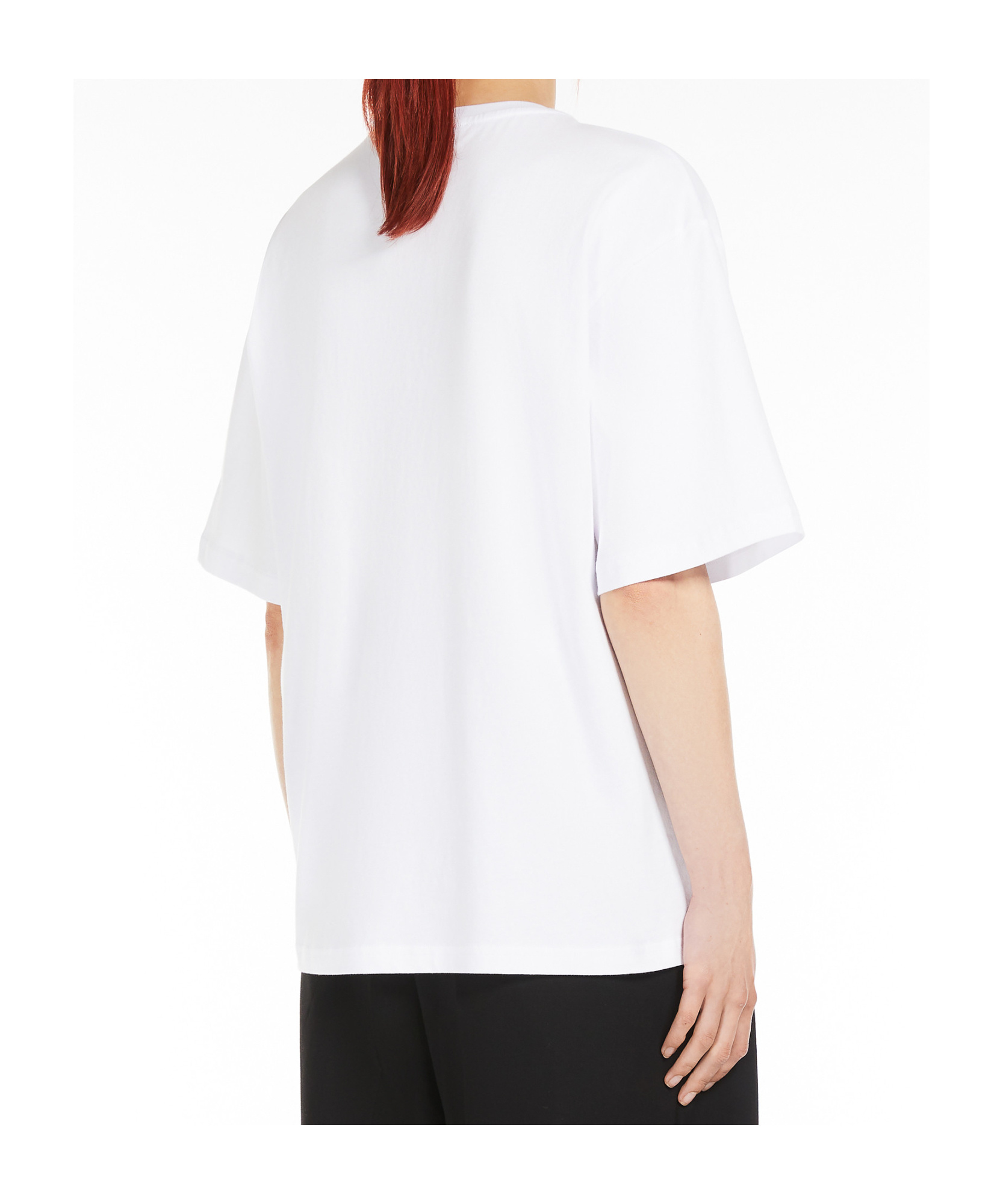 Sportmax Kabul - T-shirt Boxy In Cotone In White