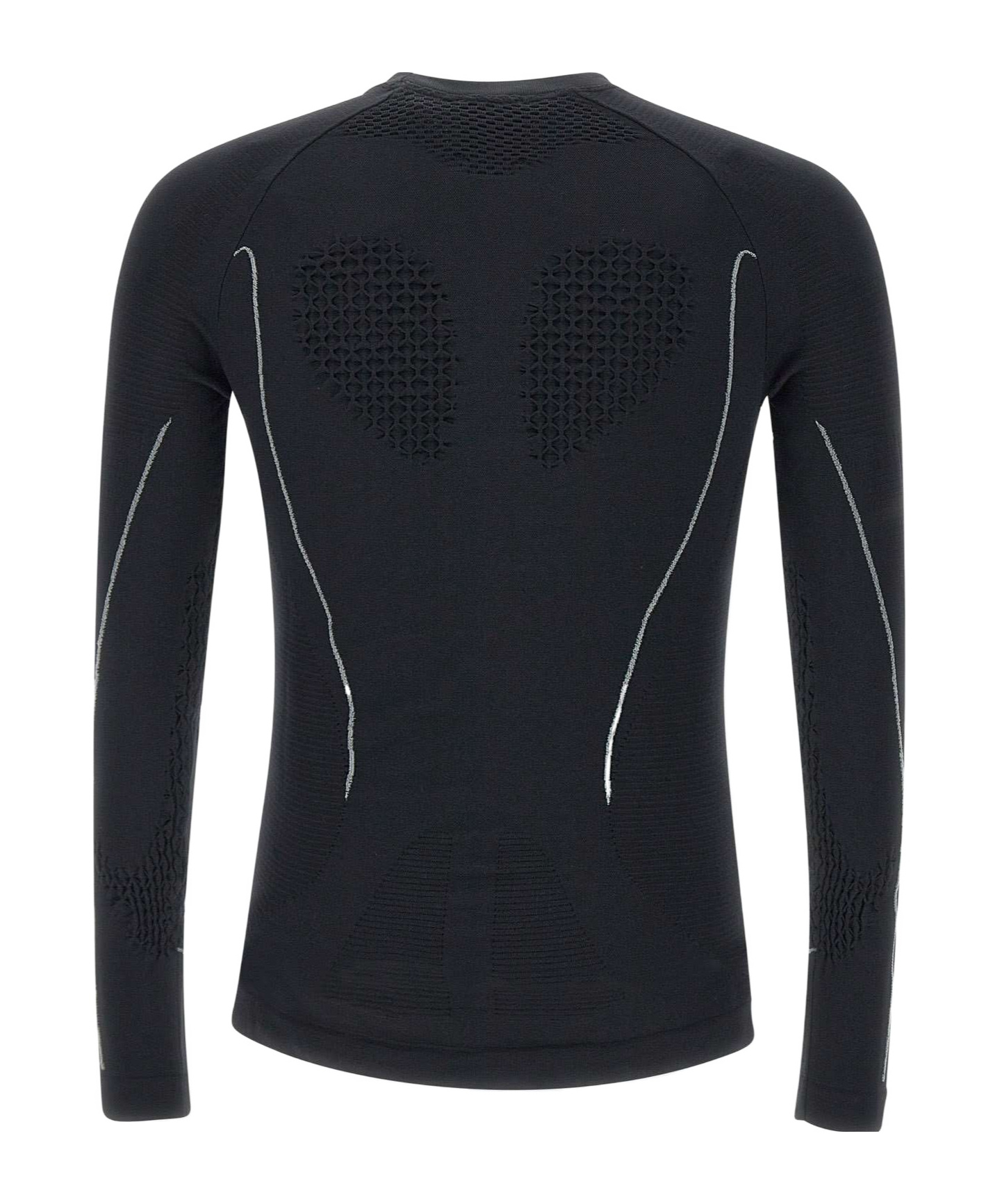Roa T-shirt Stretch Fabric Textured Panels In Black