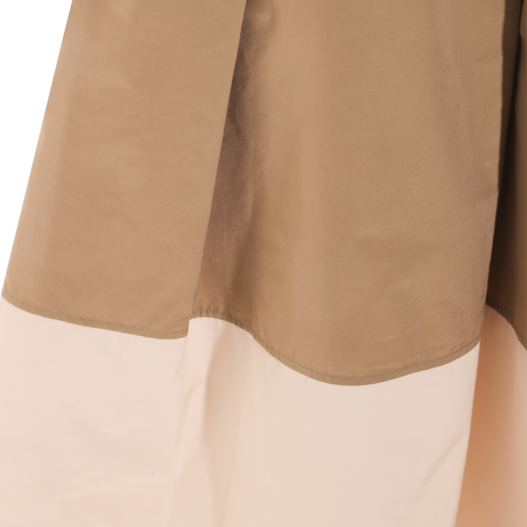 Antonelli Brown And Cream Cotton Skirt