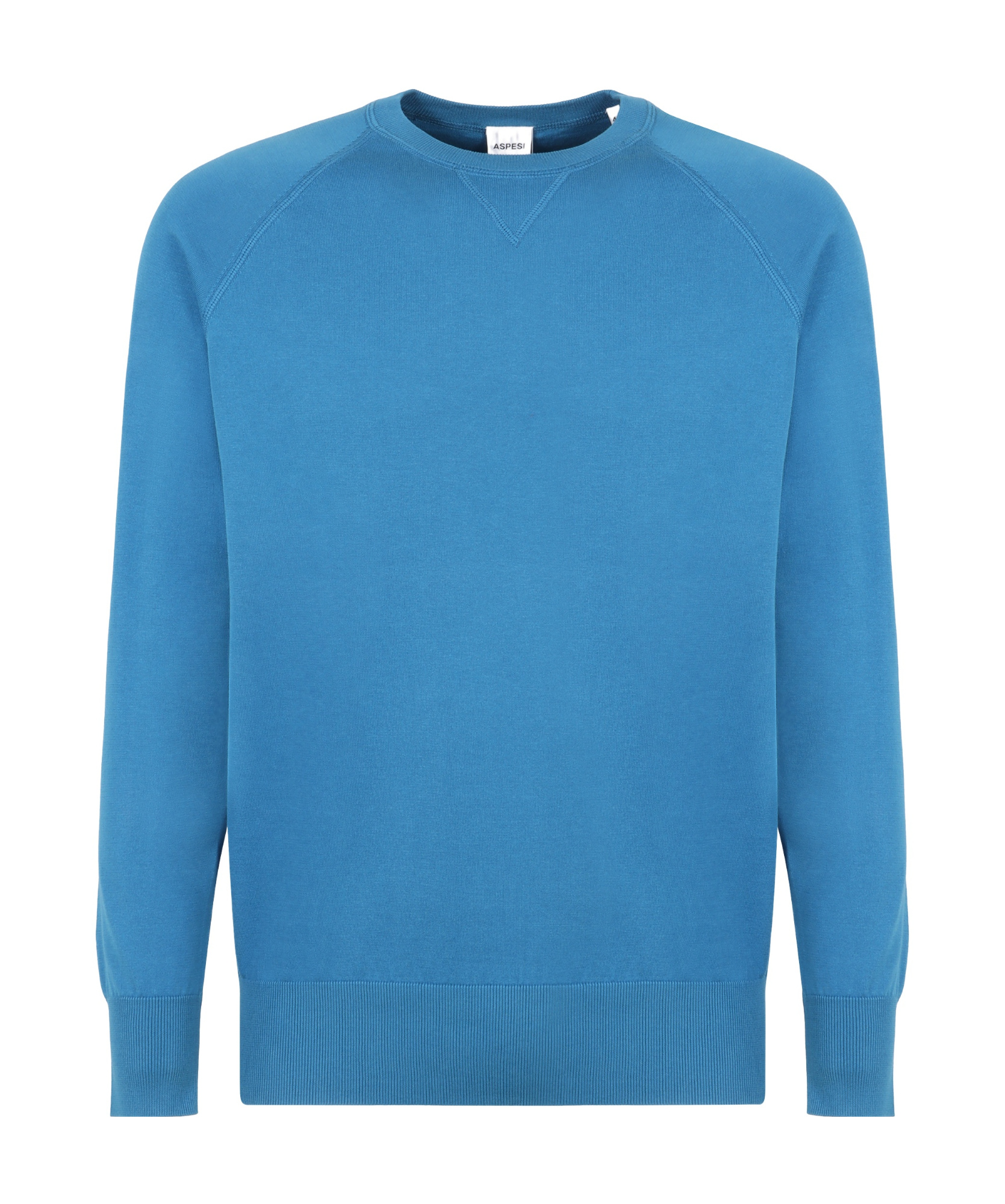 Shop Aspesi Cotton Sweater In Blue