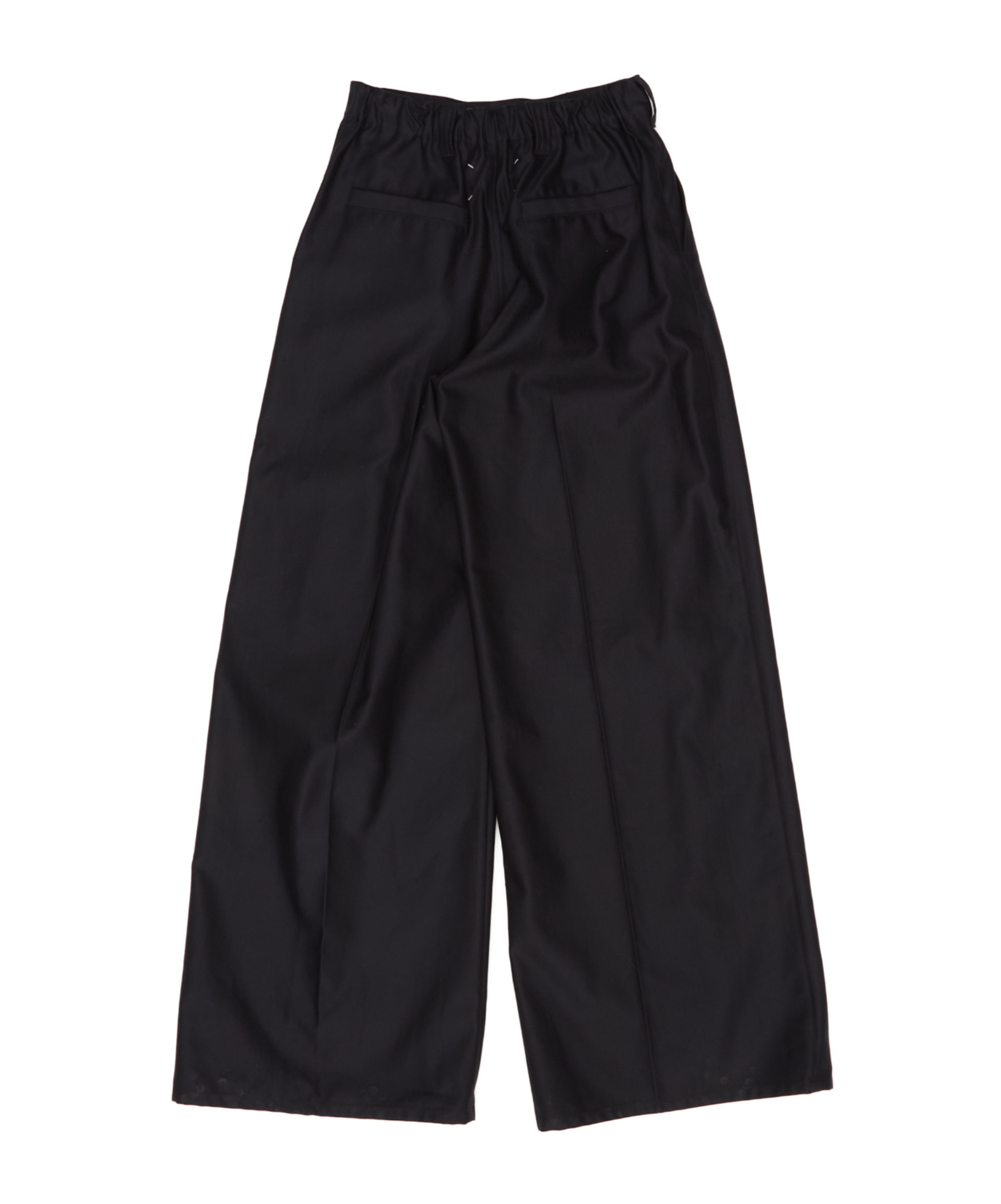 Maison Margiela Pleated Straight-leg Pants In Black