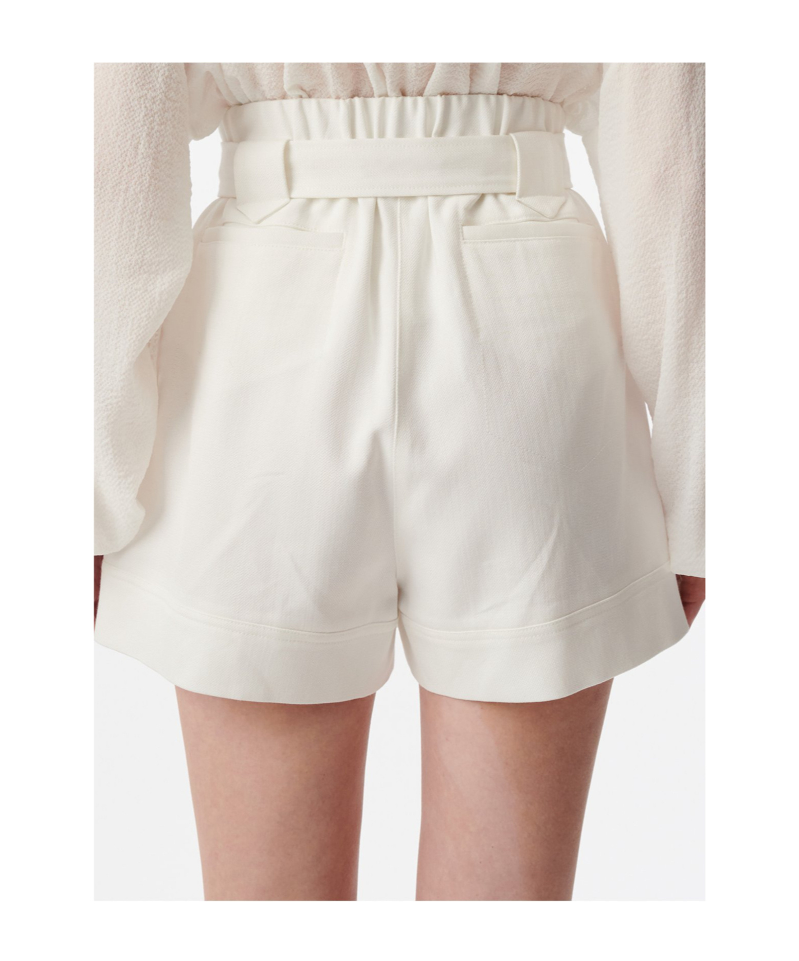 IRO IRO BELTED HIGH-WAIST TAILORED SHORTS