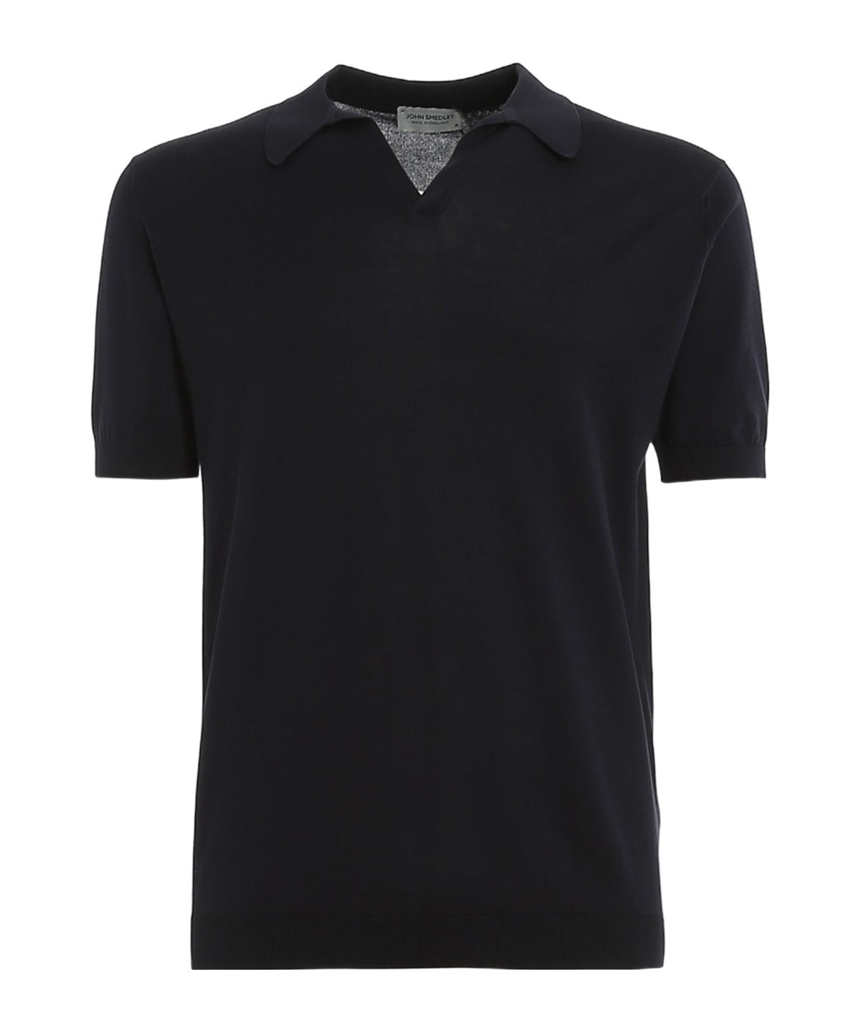 John Smedley Noah Skipper Collar Shirt Ss In Black