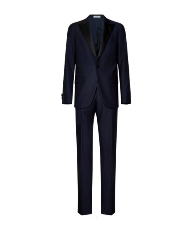 Boglioli Long-sleeved Suit Coat And Trouser Set In Black