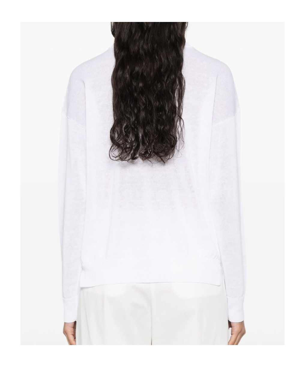 Shop Peserico Long-sleeved Sweater In White