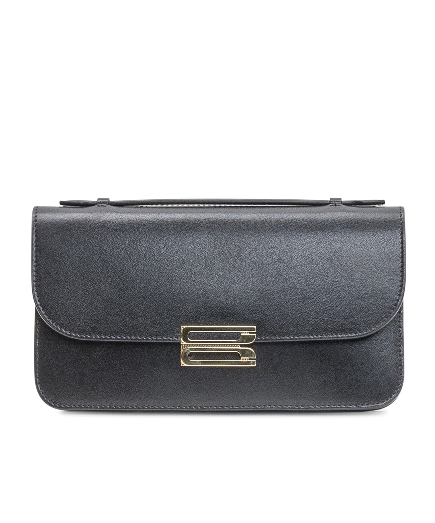Victoria Beckham Dorian Foldover Top Clutch Bag In Gray