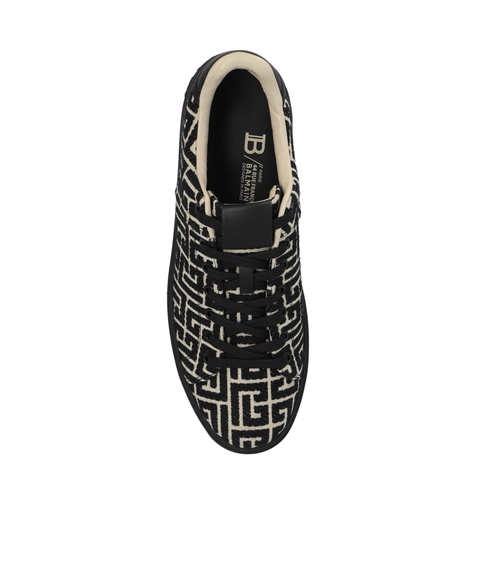 Balmain Black Low Top Sneakers In Black