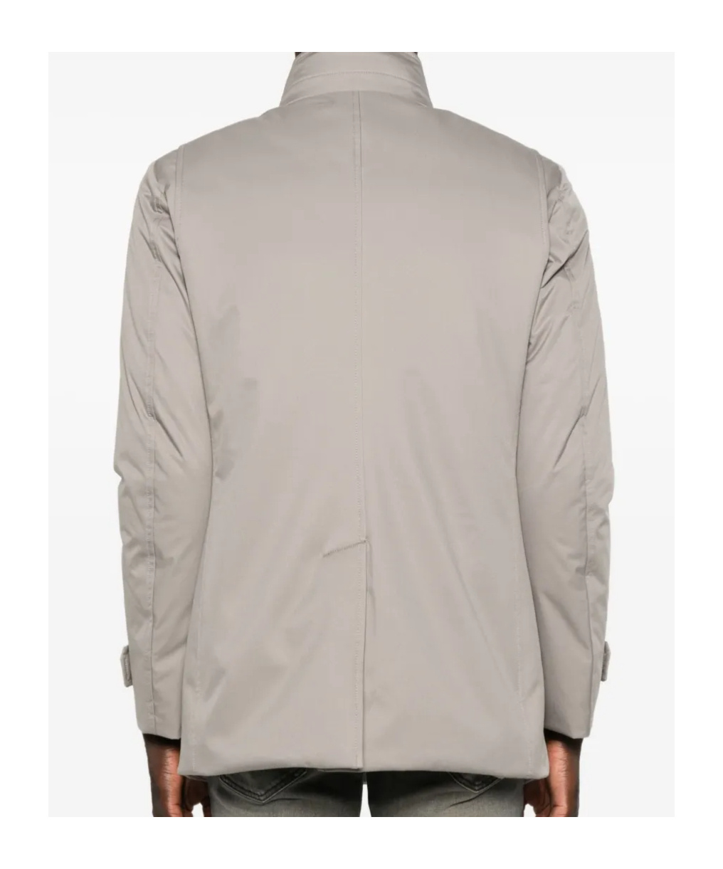 Moorer Buttoned Jacket In Gray