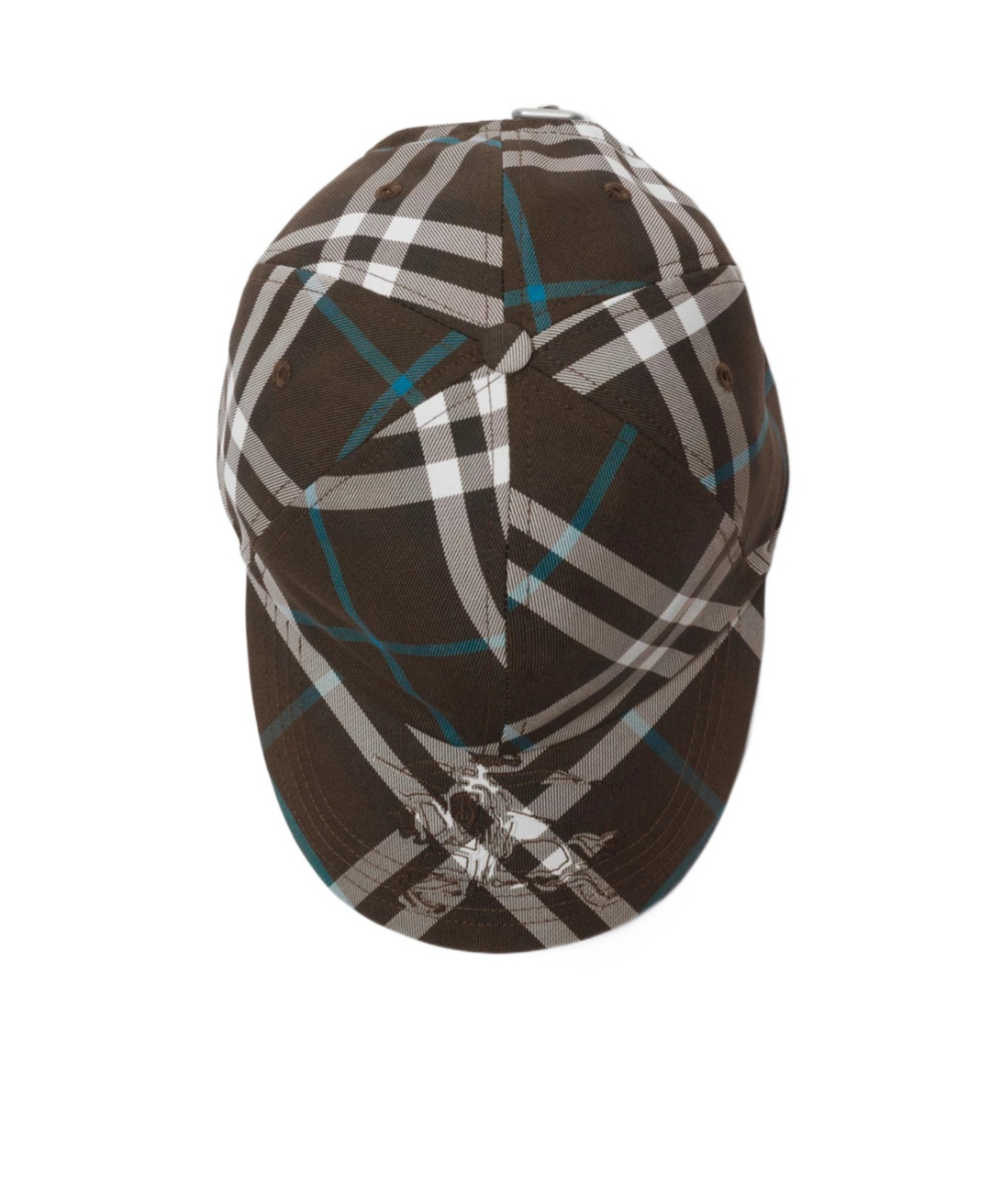 Burberry Men's Ekd Check Baseball Cap In Brown