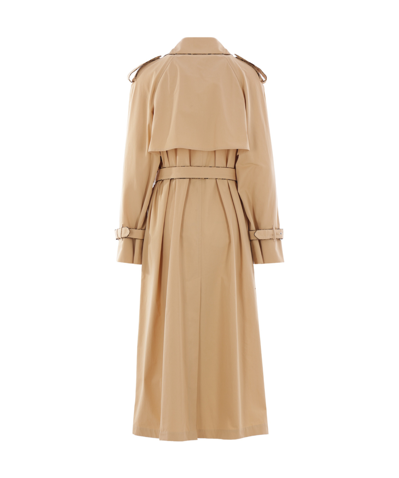 Dries Van Noten Risto Washed Cotton Poplin Trench Coat In Nude
