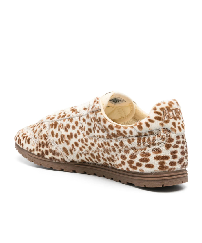 Autry Windspin Sneakers In Animalier Pony Skin