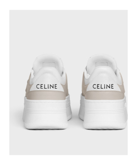 Celine Lace-up Low-cut Casual Shoes In White