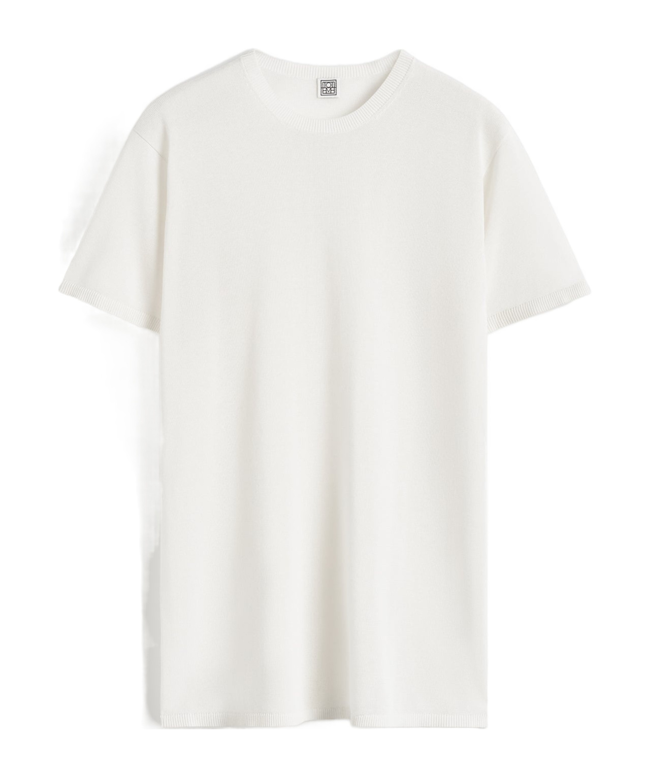 Totême Toteme Monogram-embroidered Curved T-shirt Women