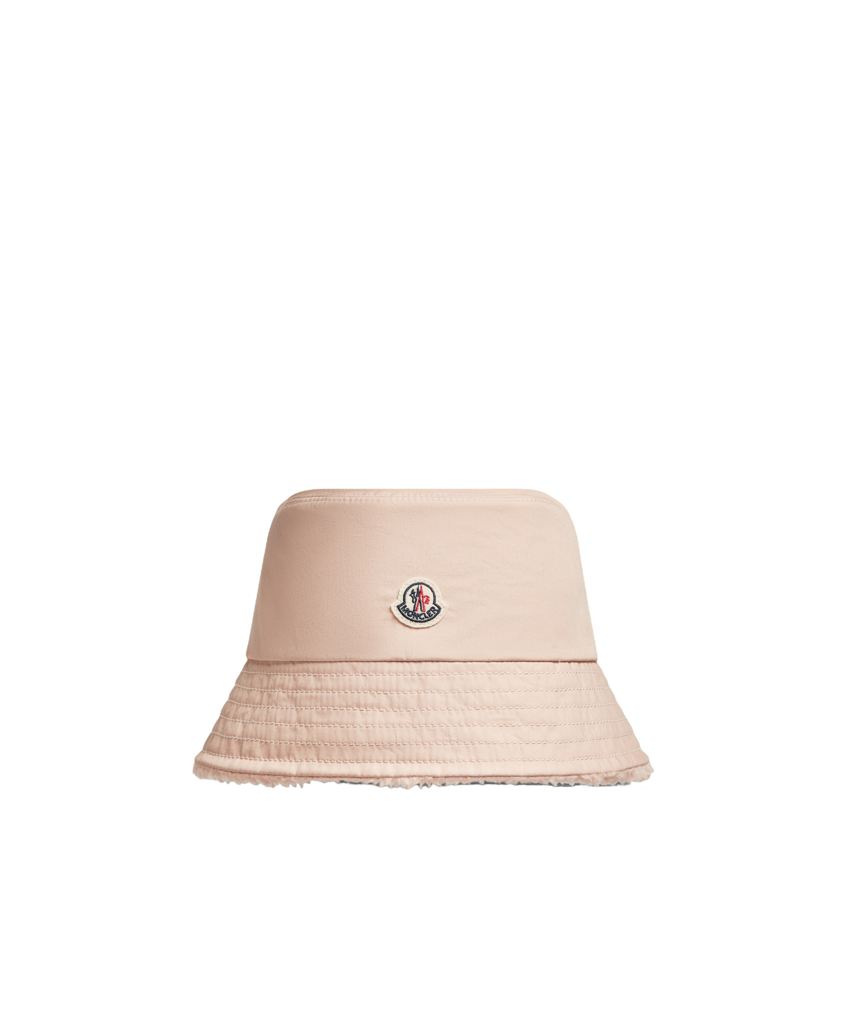 Moncler Logo Bucket Hat In Nude