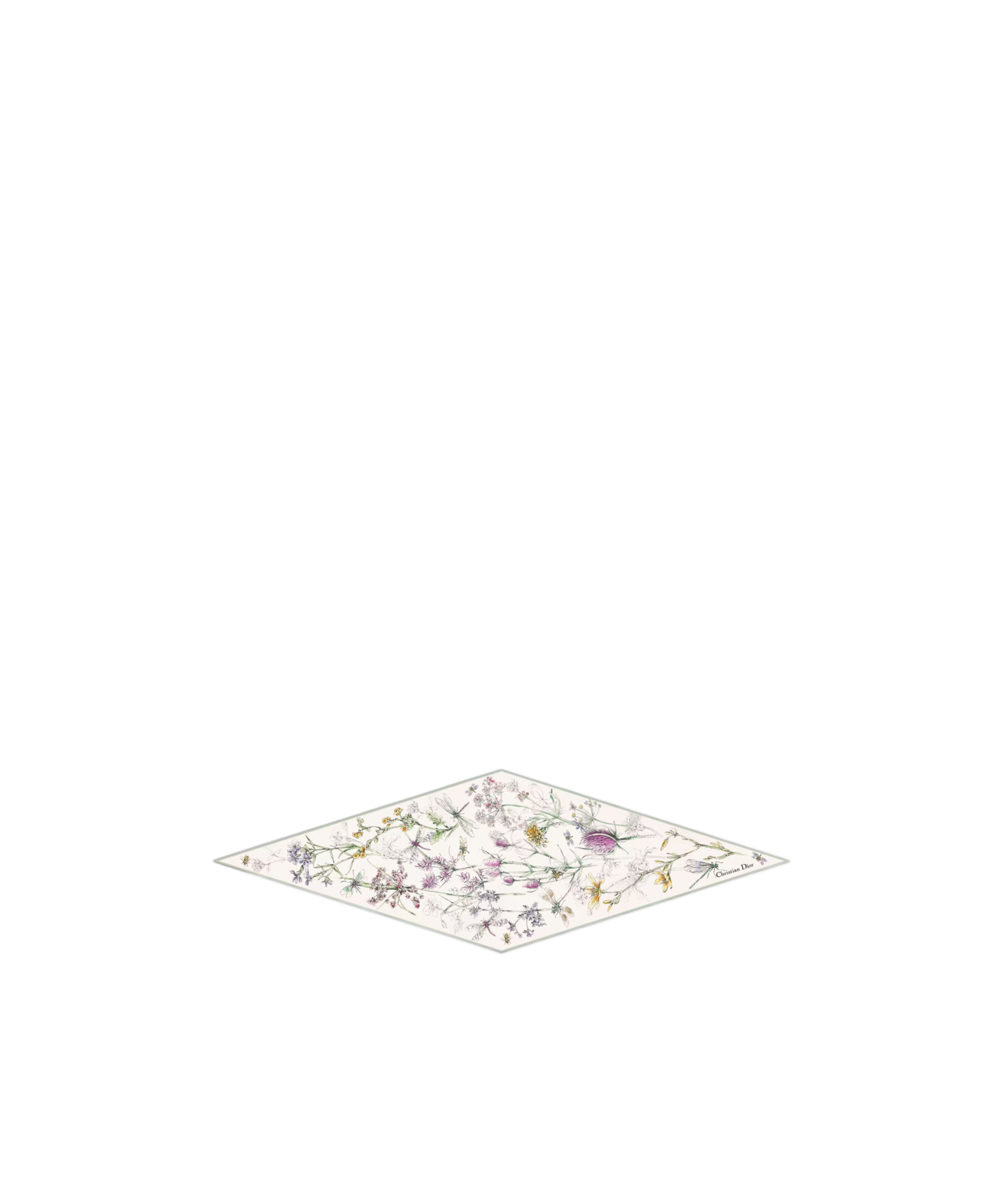 Dior Diamond Scarf In White