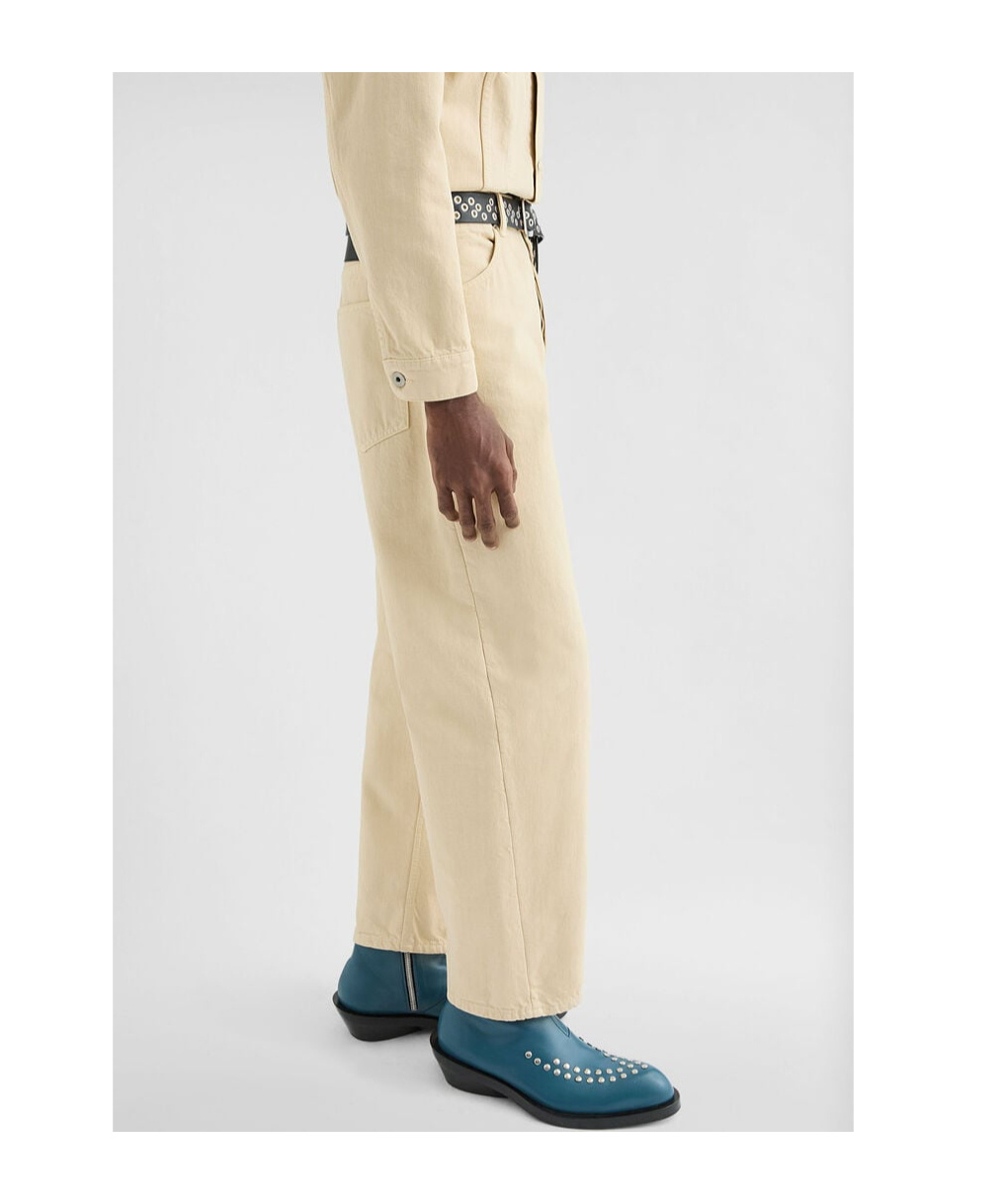 Jil Sander Logo-patch Jeans In Neutral