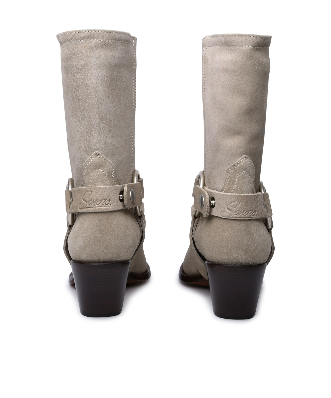 Sonora Low-heeled Ankle Boots In Nude