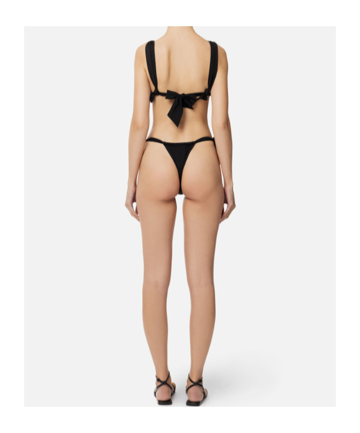 Elisabetta Franchi Triangle Cup Bikini Set In Black