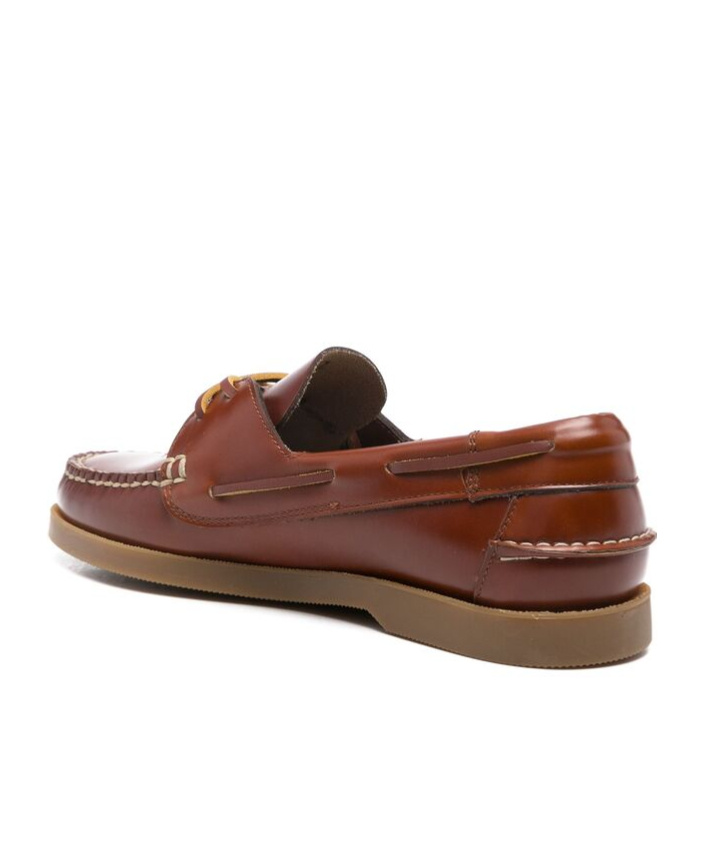 Hereu Round-head Flat Shoes In Brown